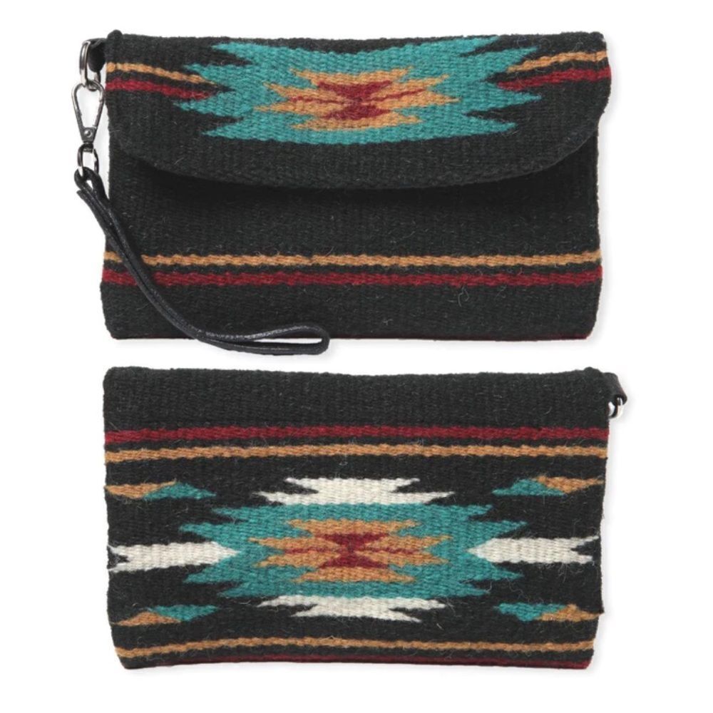 Wool Wristlet Purse 